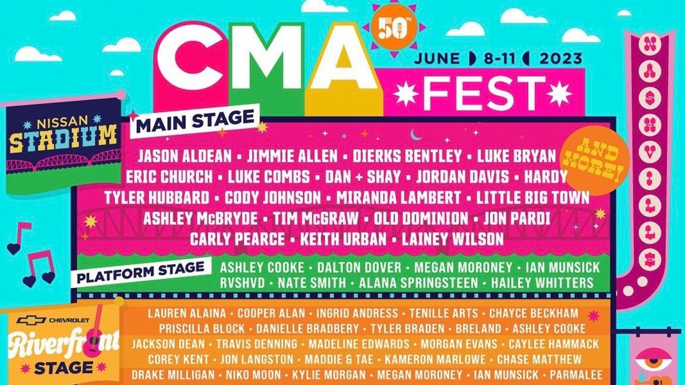CMA Announces Lineup for 50th Year of CMA Fest