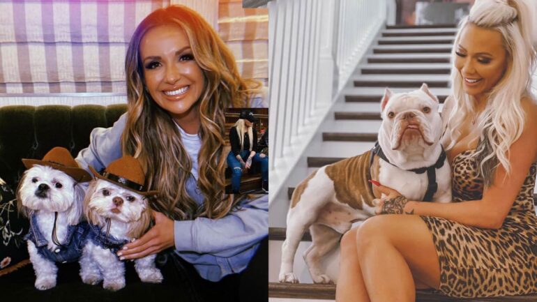 Carly Pearce and Bunny XO National Dog Day