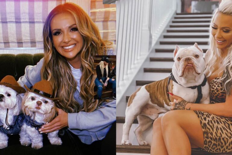Carly Pearce and Bunny XO National Dog Day
