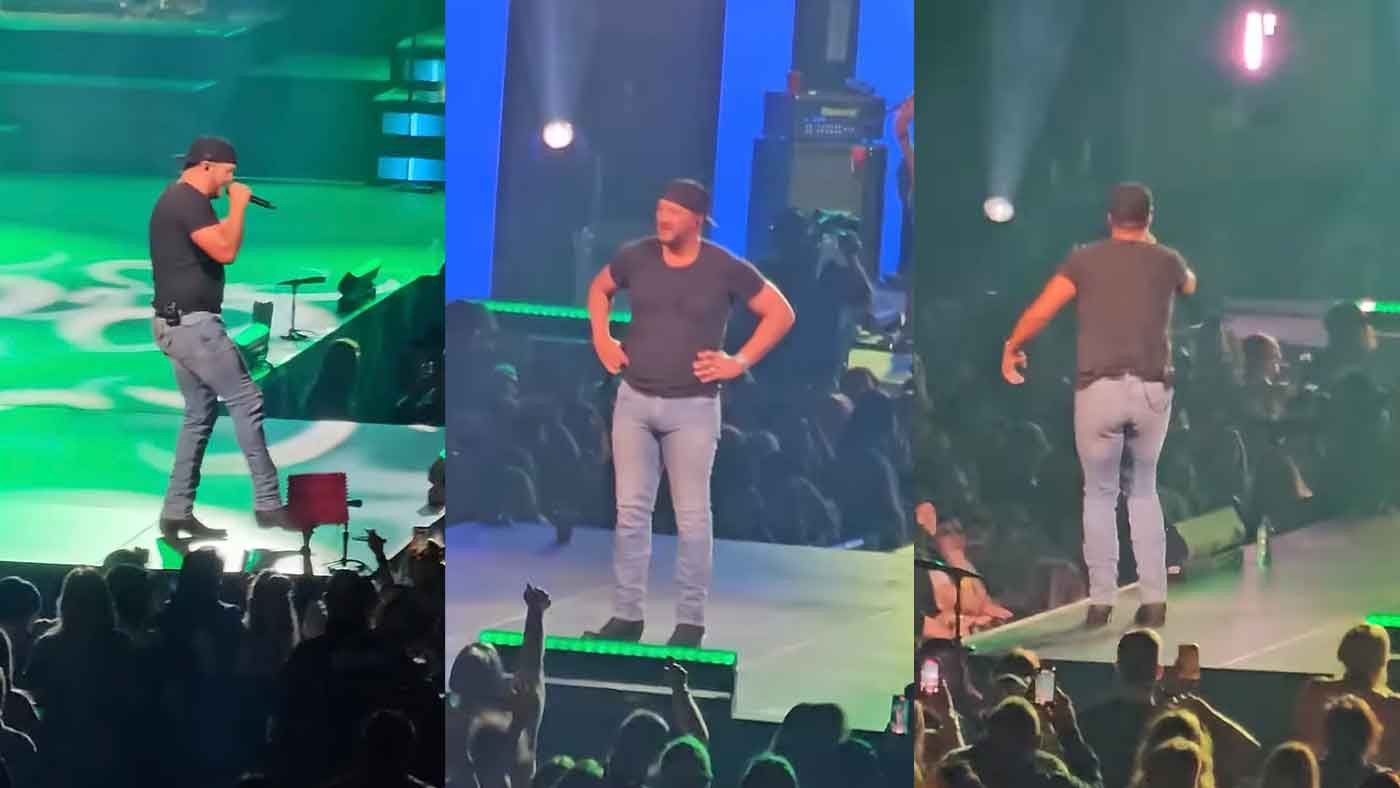 Luke Bryan Hilariously Stops Concert When He Realizes His Fly Is